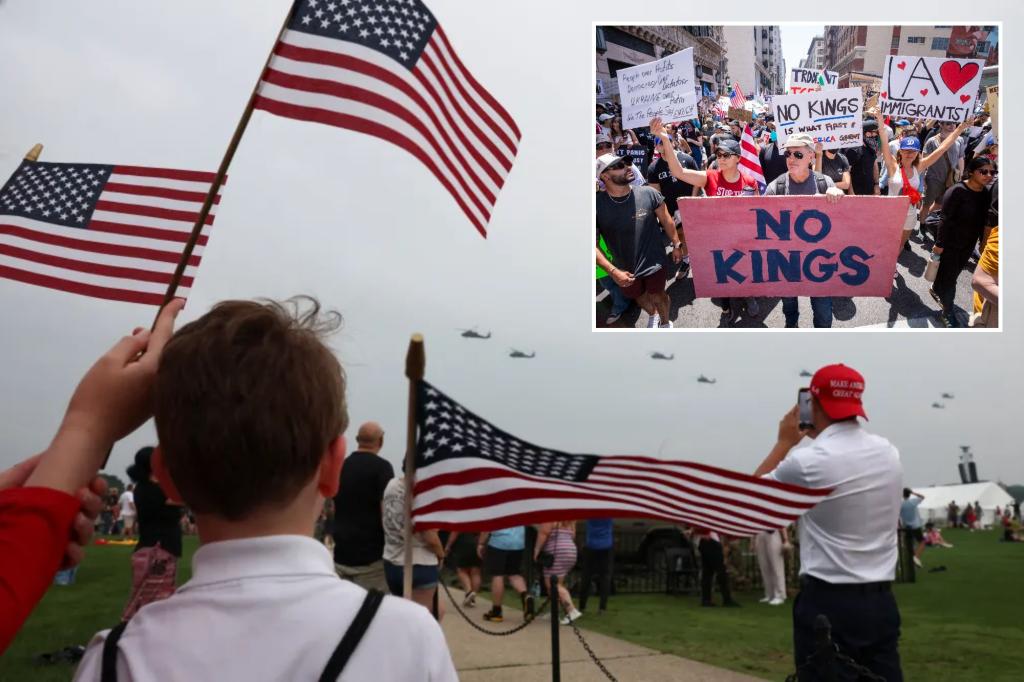 Pride in America is decreasing and showing a divide along party lines, according to a survey.