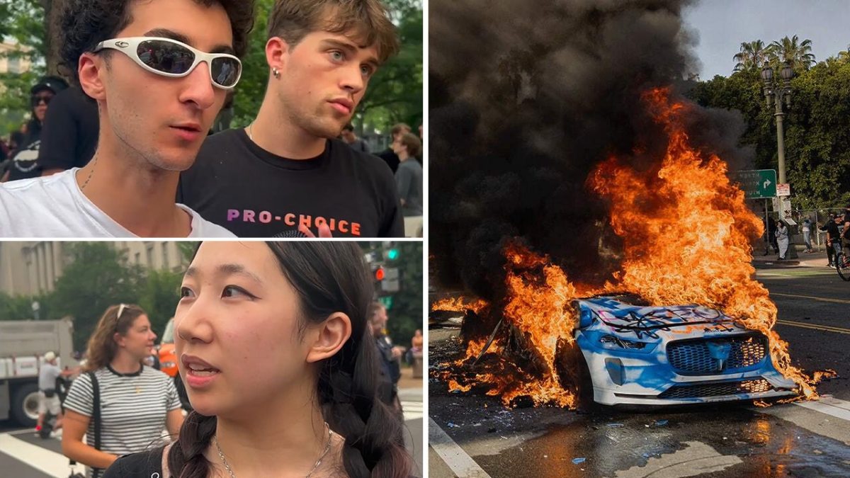 Protesters in DC defend the violent methods observed during the anti-Trump demonstrations