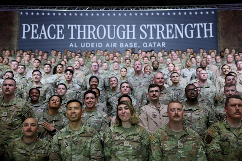 Qatar’s Defense Ministry reports stopping Iranian missiles targeting a U.S. base and condemns ‘Blatant aggression’