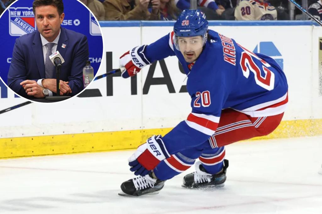 Rangers are still discussing a trade involving Chris Kreider with the Ducks on Wednesday.