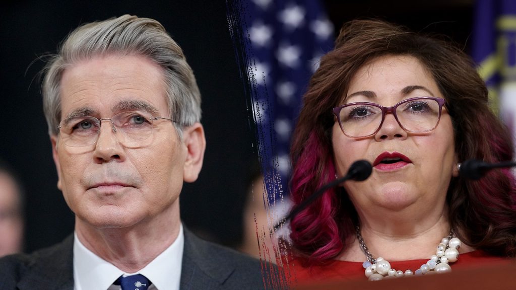 Rep. Sanchez claims Treasury Secretary Bessent interrupted her due to gender.