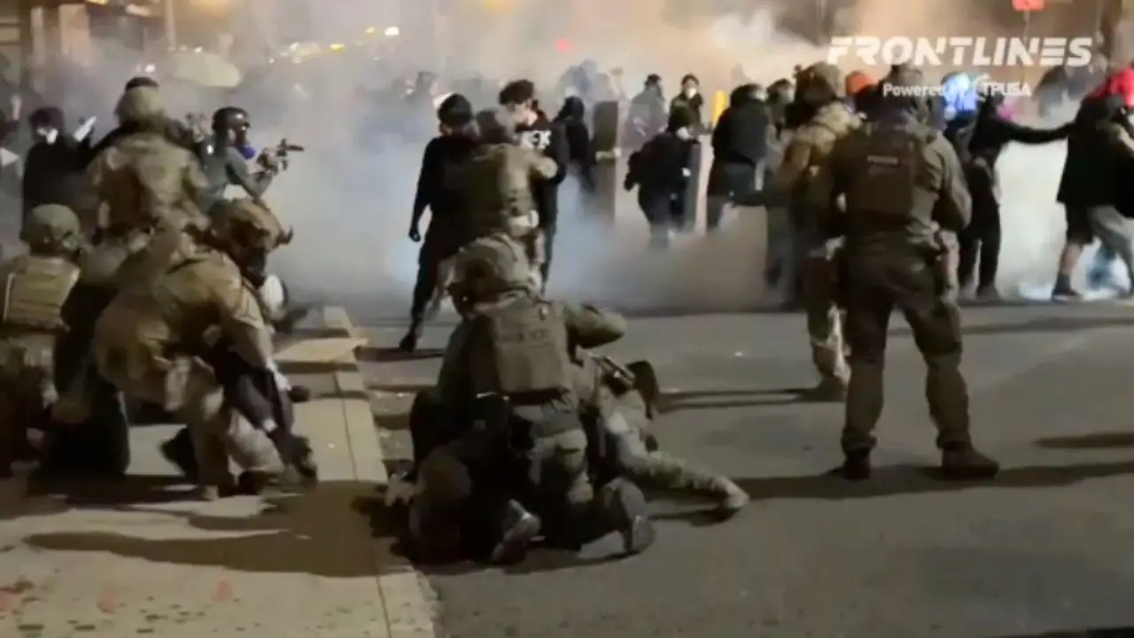 Riot suspects in Portland face court for allegedly attacking ICE officers