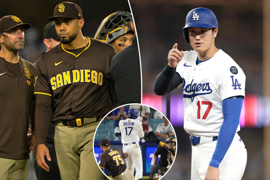 Robert Suarez of the Padres suspended for three games and fined for hitting Shohei Ohtani with a pitch