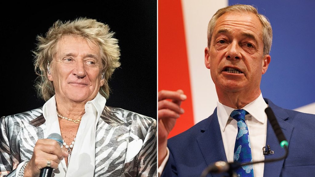 Rod Stewart believes it's important to give Farage an opportunity in UK politics.