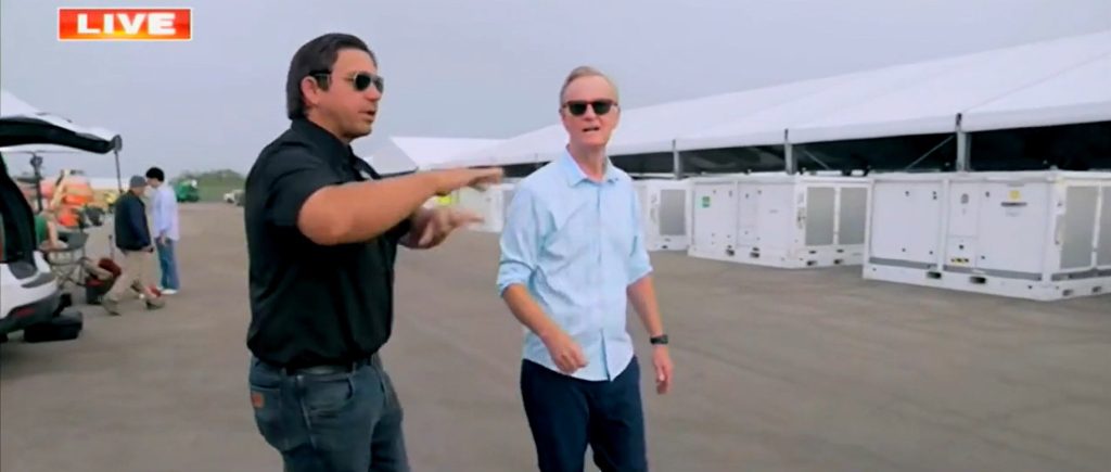 Ron DeSantis Unveils New Facility Designed for Alligators and Undocumented Immigrants