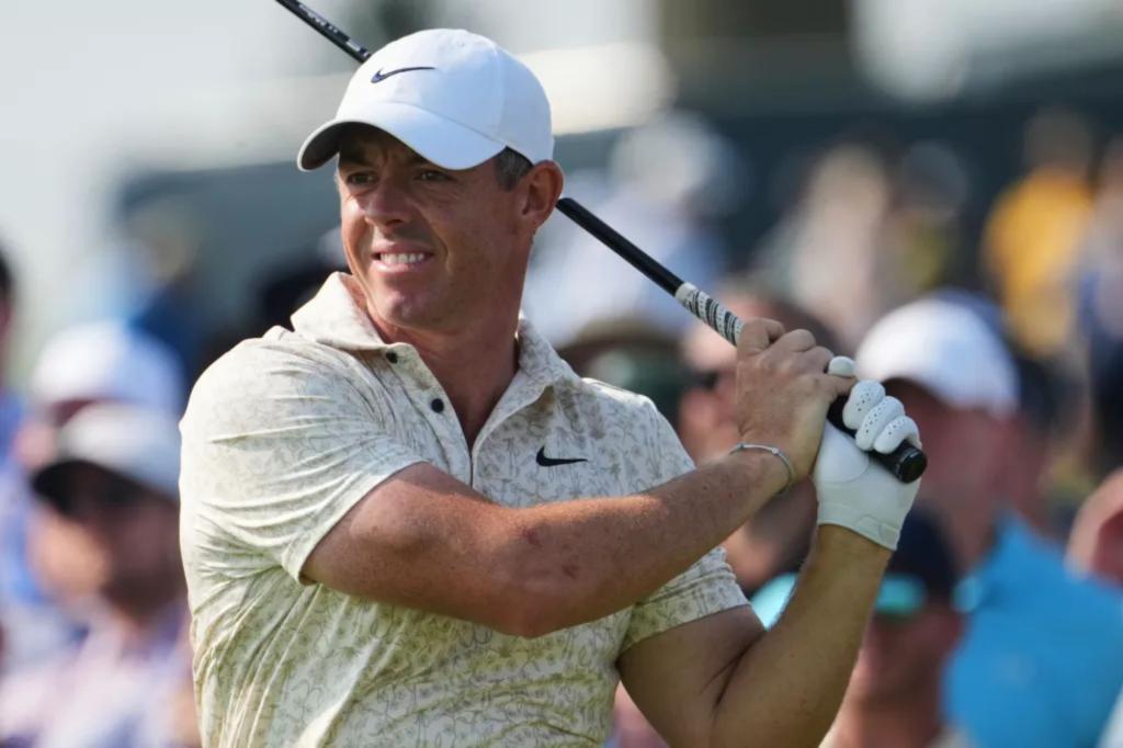 Rory McIlroy avoids the press after challenging first round at the US Open