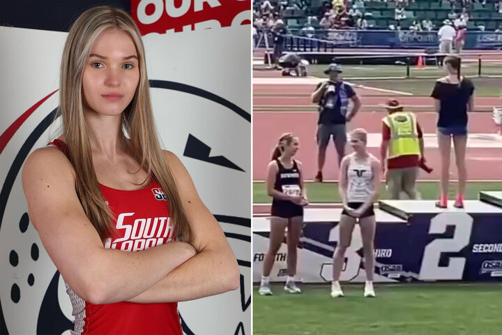 Runner who left the podium with a trans athlete shares their thoughts