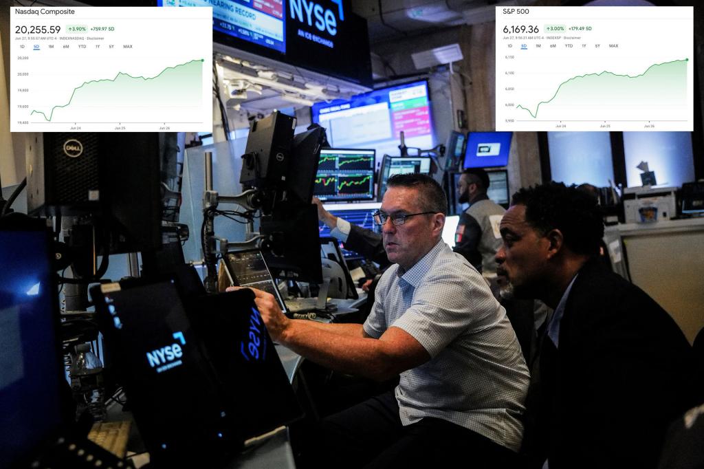 S&P 500 and Nasdaq reach all-time highs fueled by fresh AI excitement and hopes for interest rate cuts