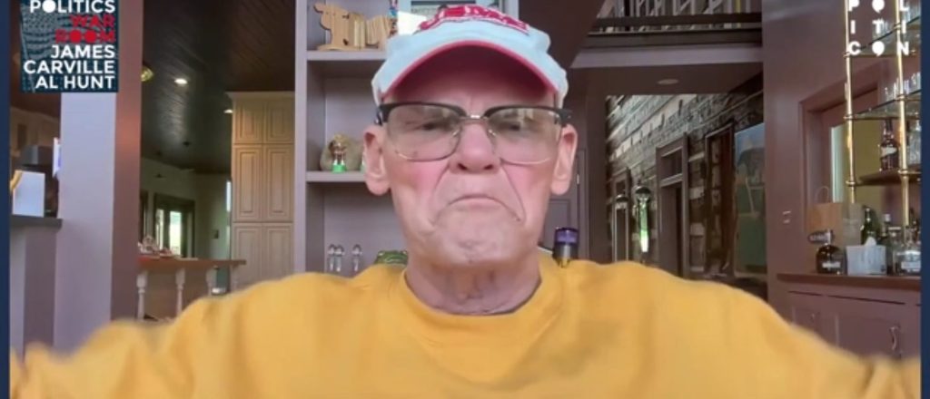 See James Carville's creativity lead him to a new low as he discusses Trump and his thumbs.