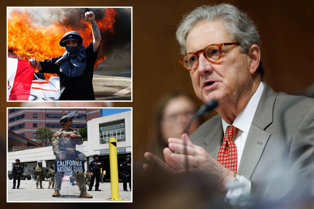 Sen. Kennedy advises Democrats to calm down about Trump's response to the LA anti-ICE protests