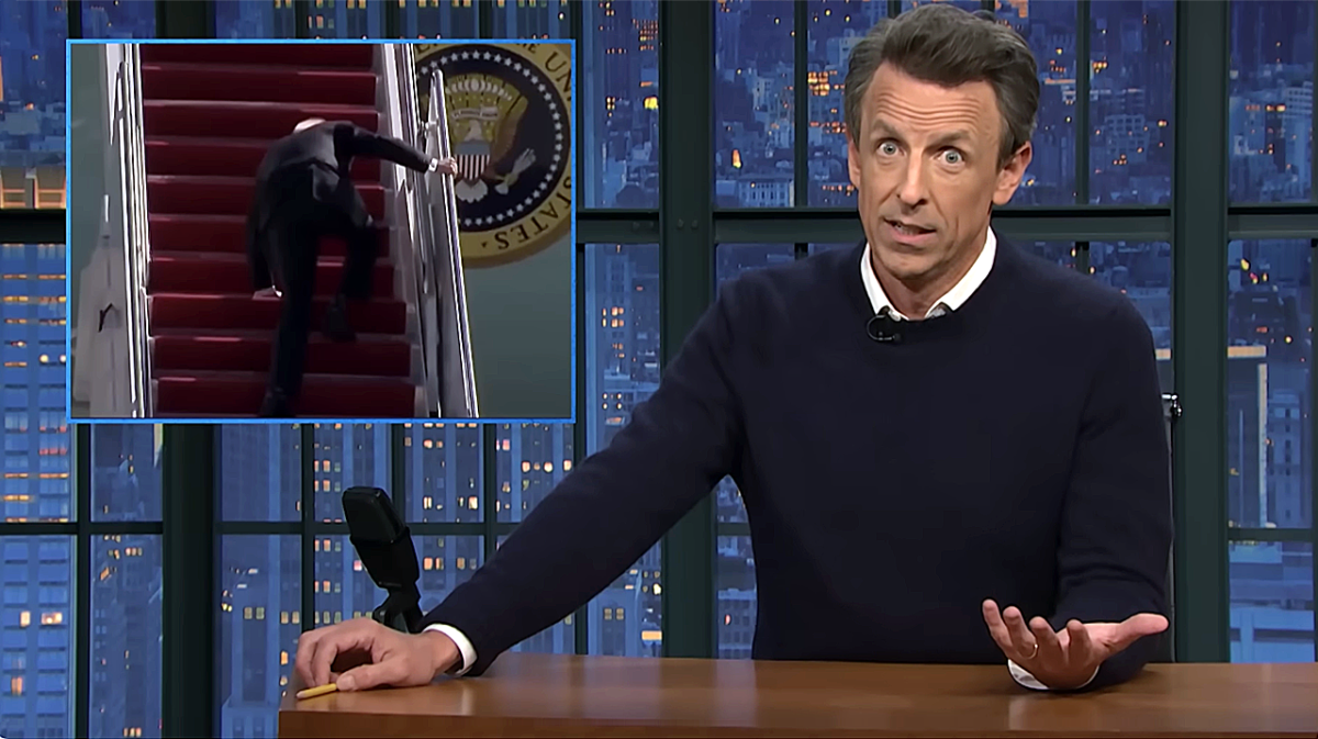 Seth Meyers mocks media attention on Biden's health concealment
