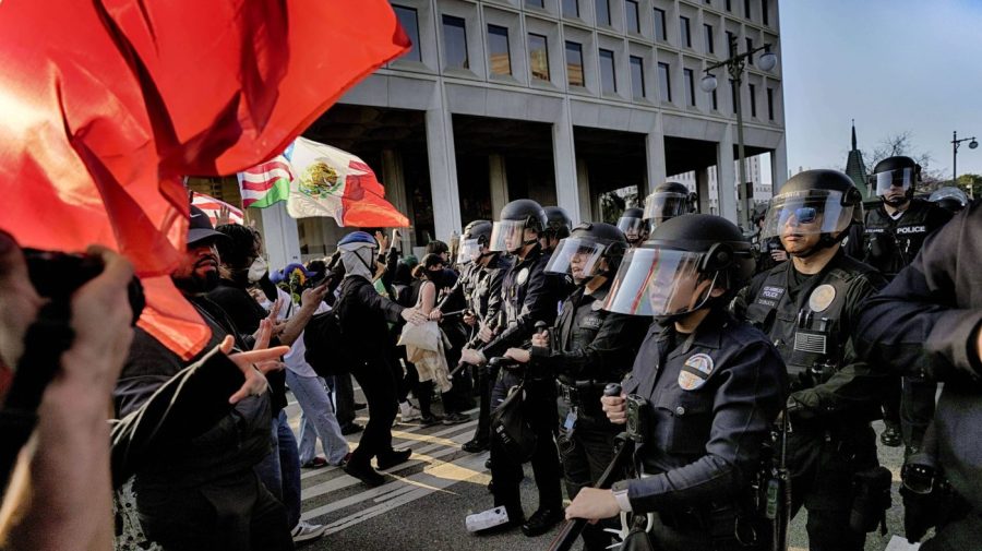 Seven Democrats support Republican measure criticizing LA protests