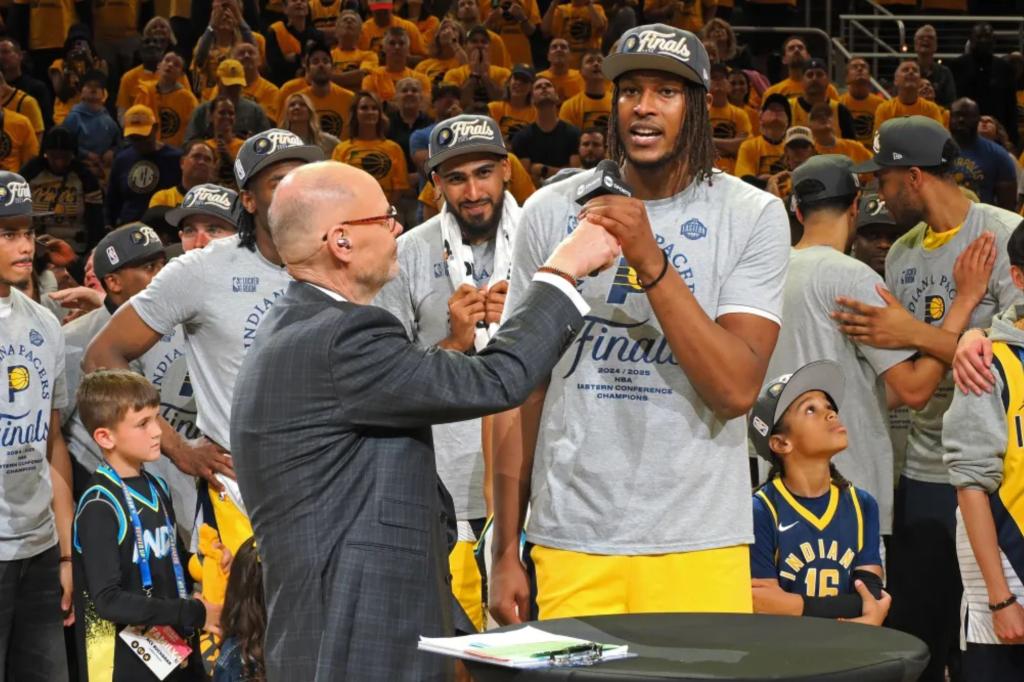 Severe weather delays Pacers' journey to Oklahoma City for NBA Finals