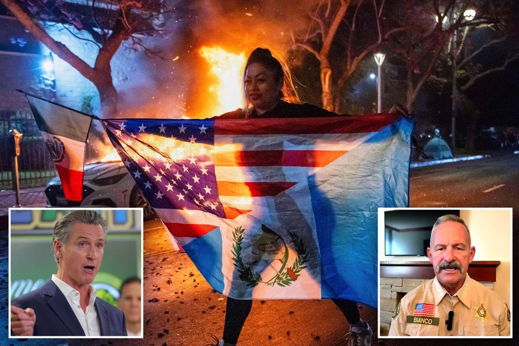 Sheriff claims Newsom promoted LA riots while ICE detains dangerous undocumented immigrants.