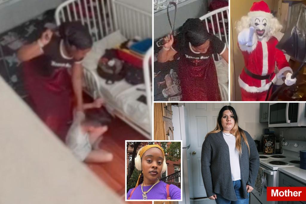 Shocking video reveals a government-paid babysitter violently hitting NYC children with a belt.