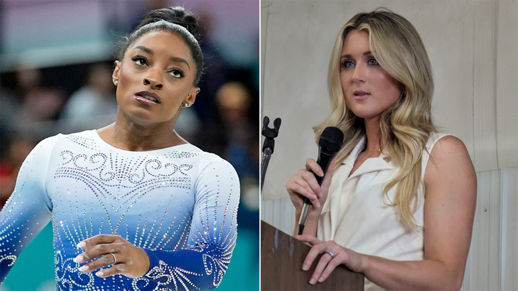 Simone Biles and Riley Gaines discuss transgender athletes following the softball dispute