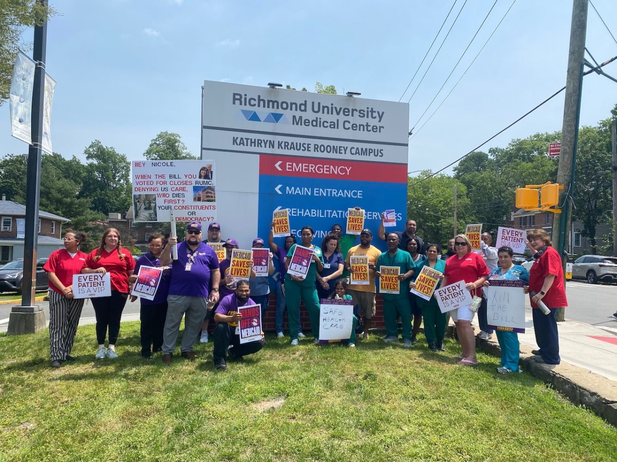 Staff caution that Medicaid reductions in Trump’s proposal could severely impact Staten Island hospital.