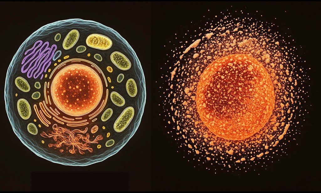 Stopping 'necrosis' might hold the key to resisting aging.