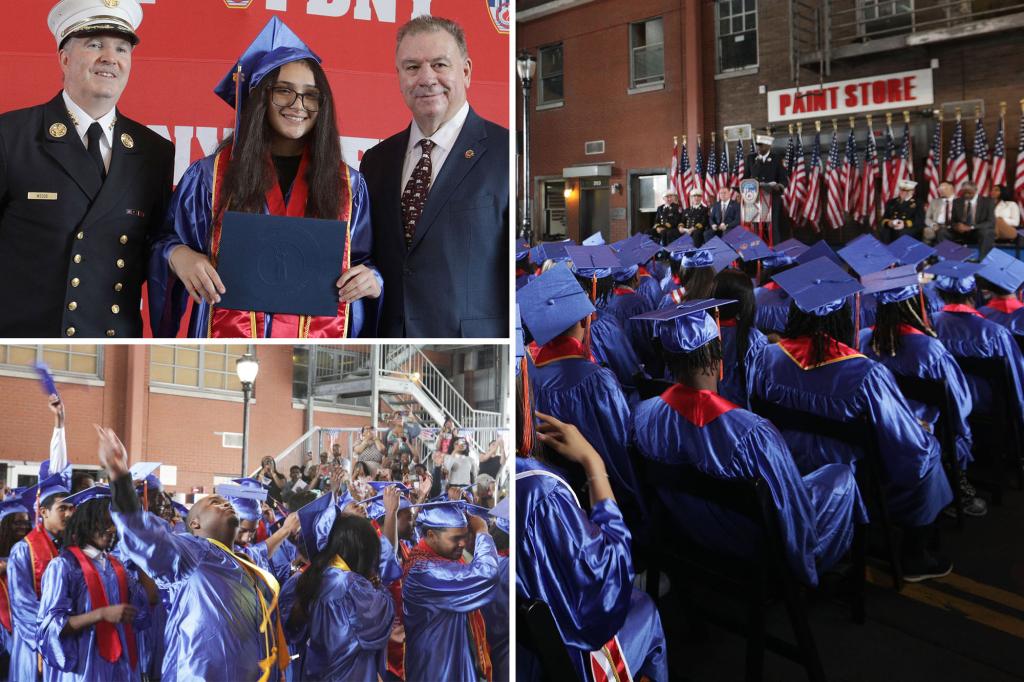 Student from fire department-focused school decided to become a firefighter after a friend revived her father using CPR.