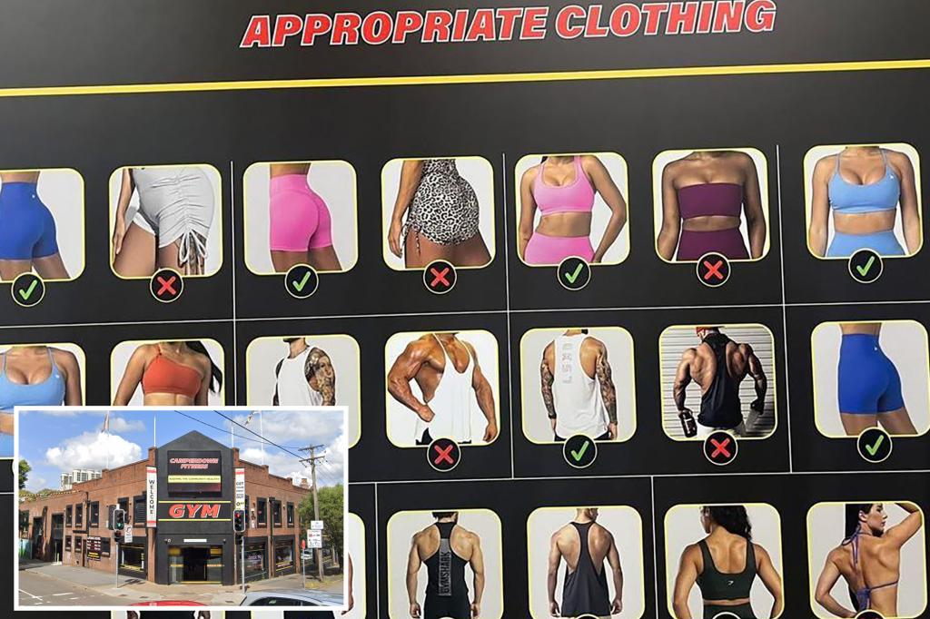 Sydney gym's clothing policy criticized
