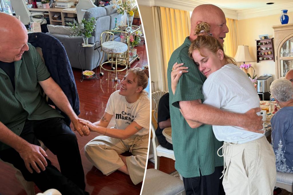 Tallulah Willis posts new photos with her father Bruce following a sad update about his health