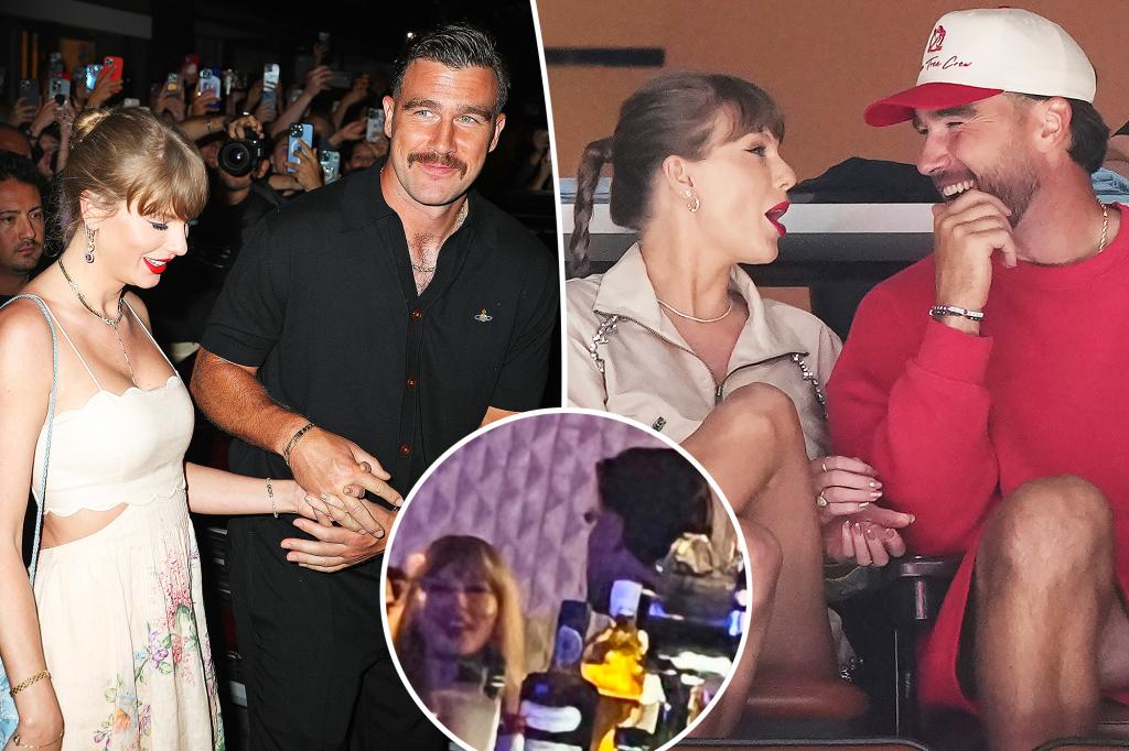 Taylor Swift beams with happiness while cheering on Travis Kelce at training camp in Nashville