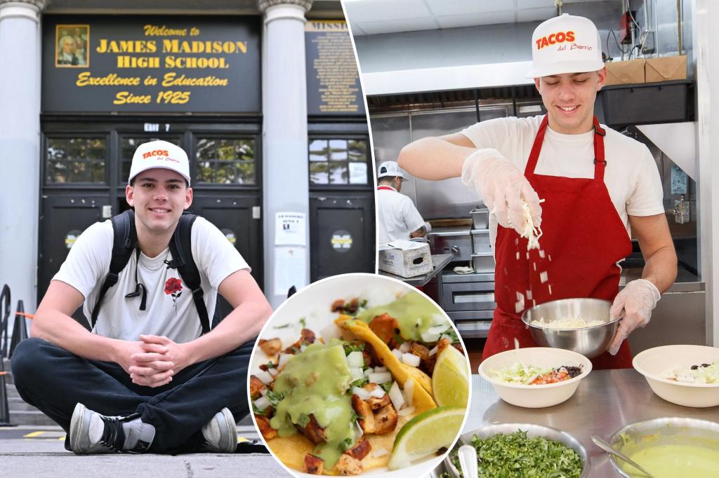 Teen launches taco shop in NYC &mdash; just before finishing high school