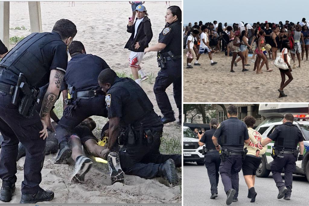 Teens fighting in NYC taken into custody following chaos at Coney Island Beach