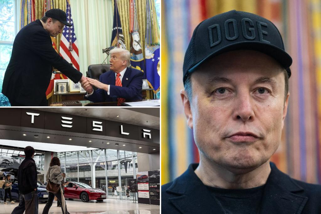 Tesla stock drops as Trump responds to Elon Musk
