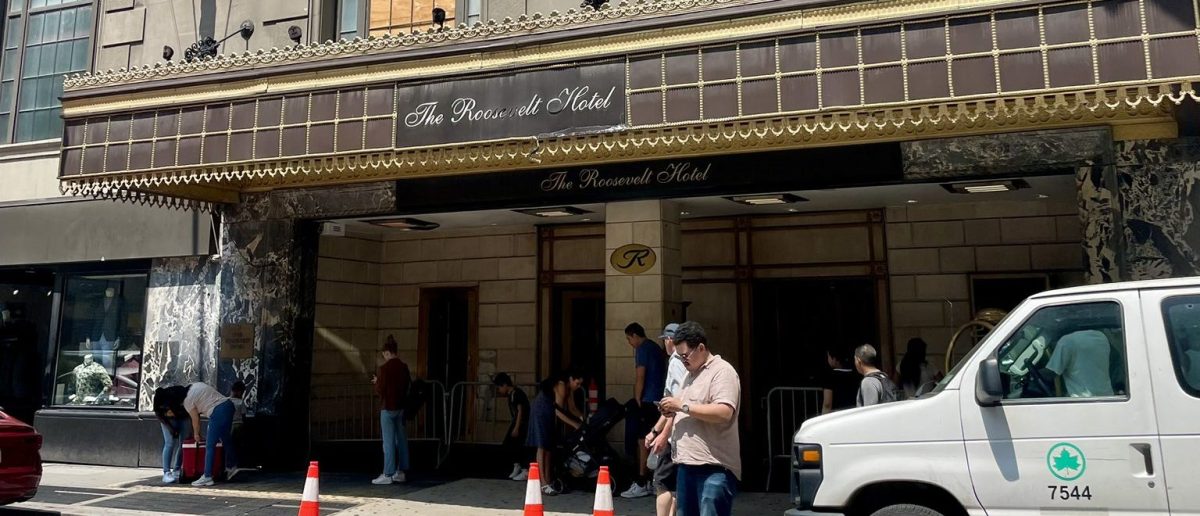 The migrant hotel in New York City stands out in Trump's America.