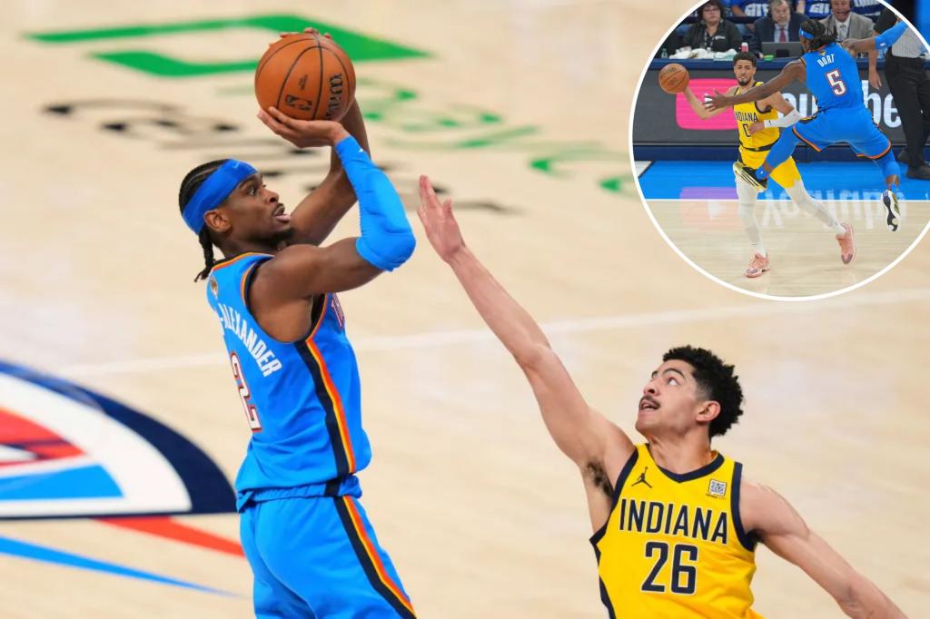 Thunder secures victory in Game 2 against Pacers to level the NBA Finals.