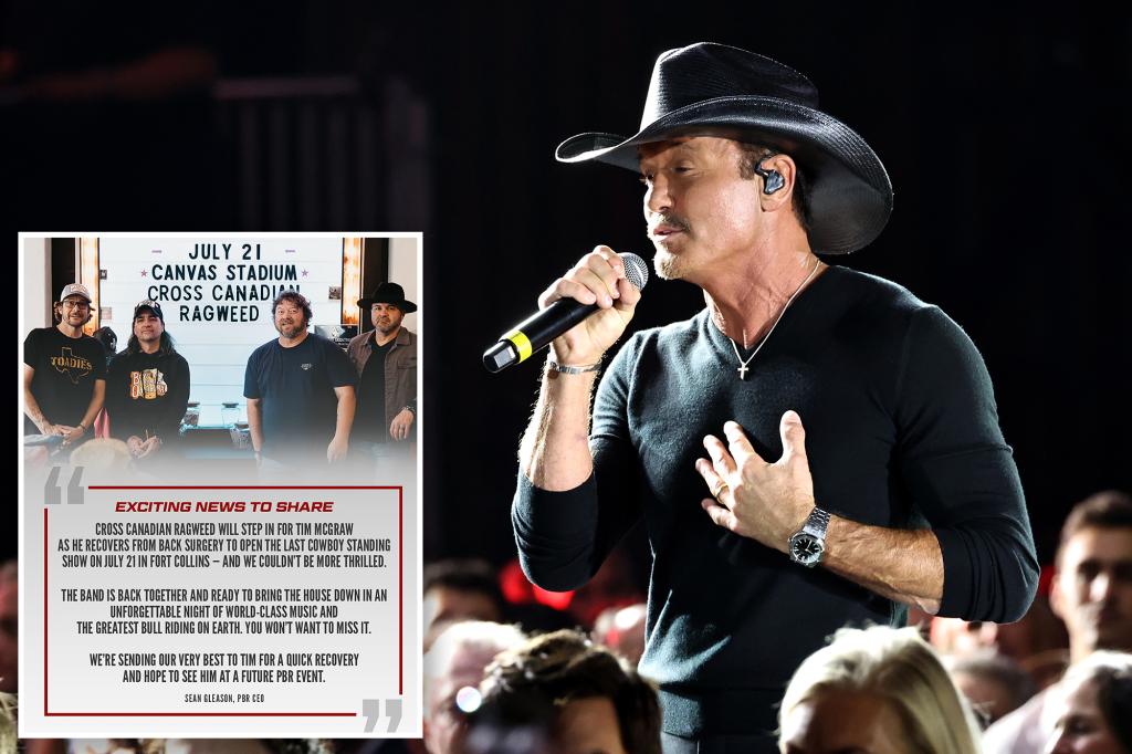 Tim McGraw cancels concert in Colorado because of back surgery