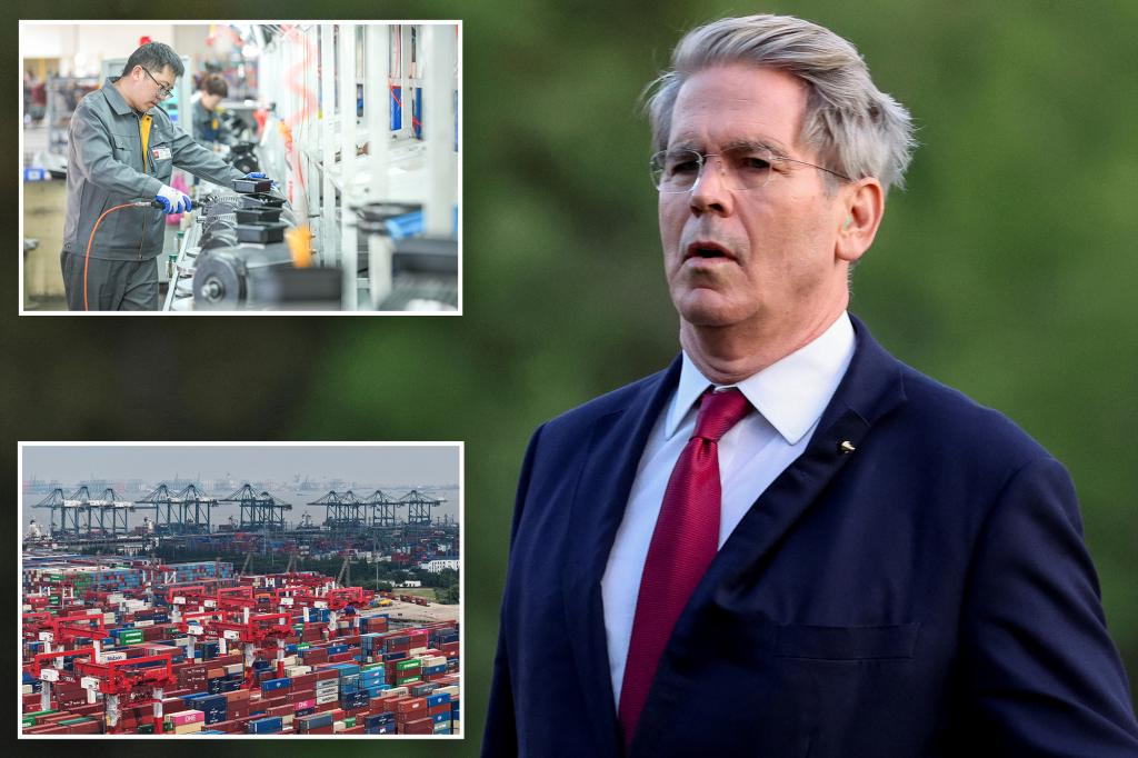 Treasury secretary says China's 30% share of global manufacturing is too high and shouldn't increase further