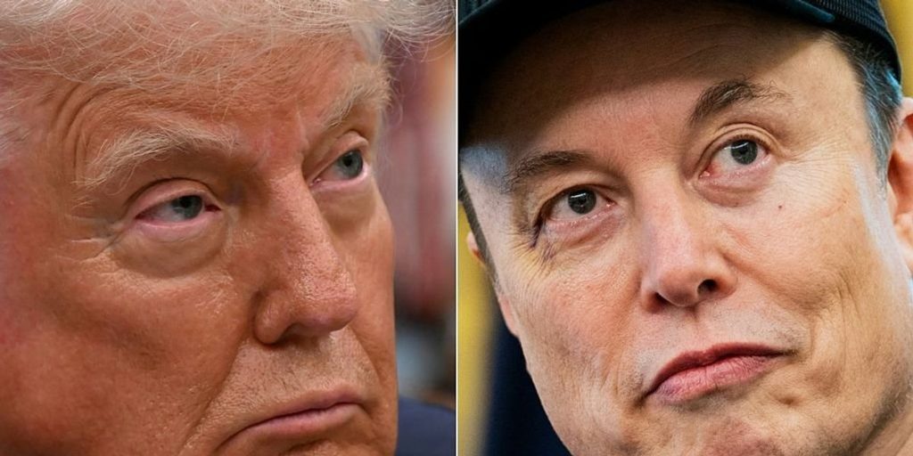 Trump and Musk's disagreement intensifies over the 'big, beautiful bill' conflict