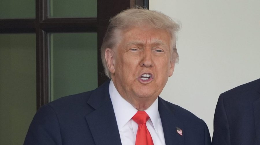 Trump announces he will be meeting with military leaders at Camp David.