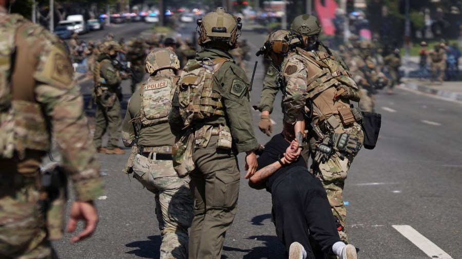 Trump casts blame for ICE protests on California Democrats