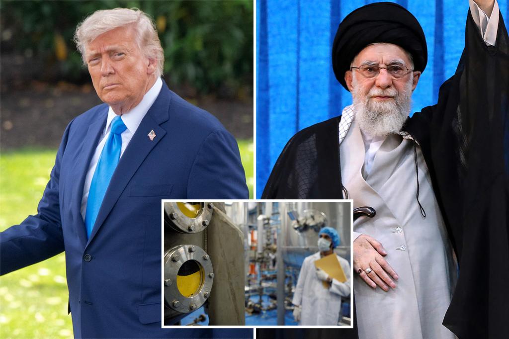 Trump indicates potential military response if Iran increases uranium enrichment