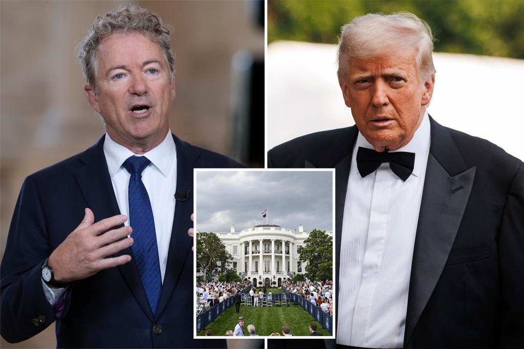 Trump later invites Rand Paul to White House picnic after earlier snub
