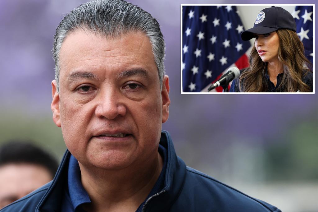Trump officials criticize Sen. Alex Padilla's reaction during Noem press conference: 'Total madman'