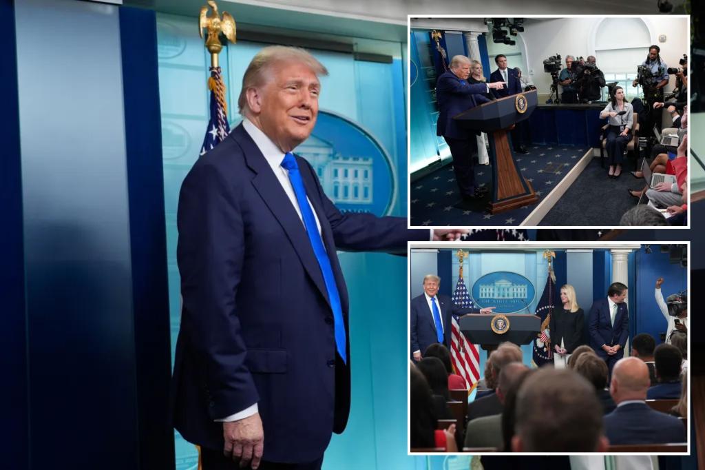 Trump receives surprising support during a White House briefing: 'I like him!'