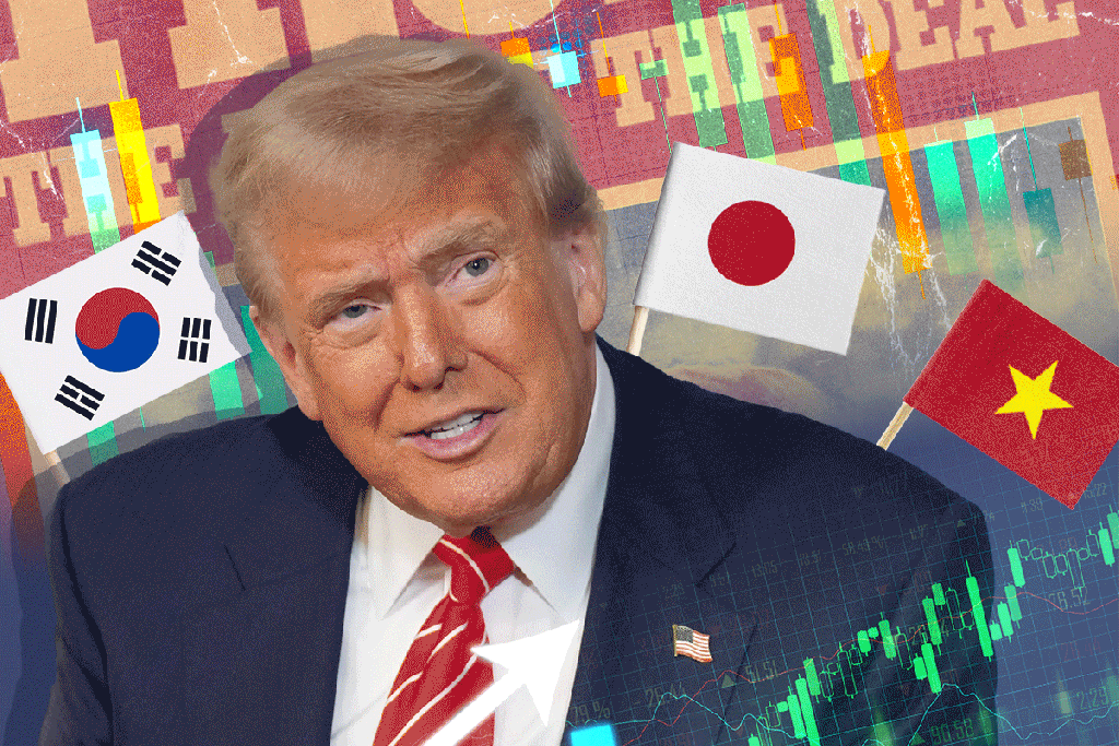 Trump seeks trade agreements with important Asian partners in the upcoming weeks.