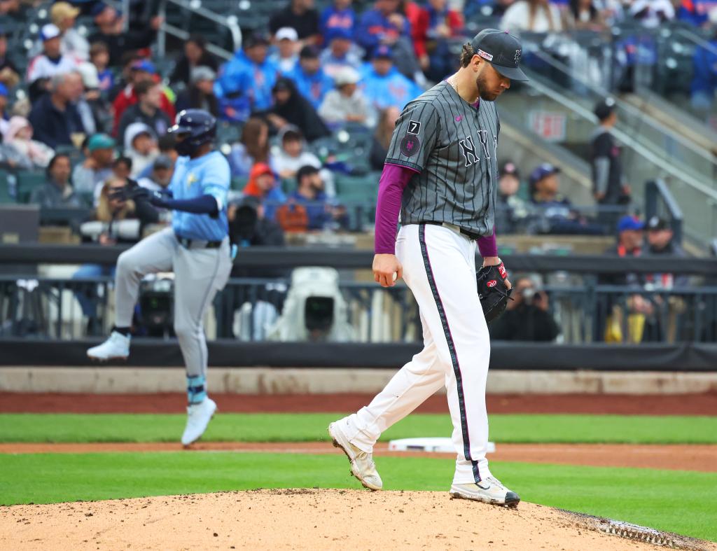 Tylor Megill faces challenges in Mets' defeat to Rays as concerns about the rotation rise
