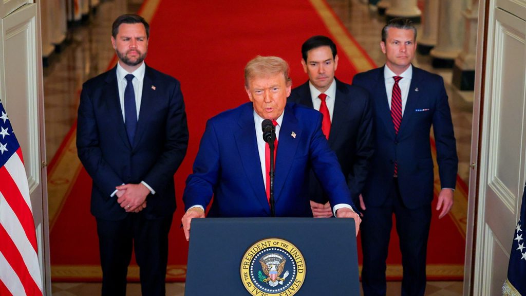 U.S. government states it is not in conflict with Iran following nuclear attacks