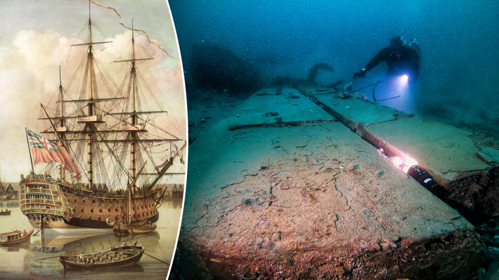 Underwater find uncovers a shipwreck from 1787 that may hold undamaged treasures