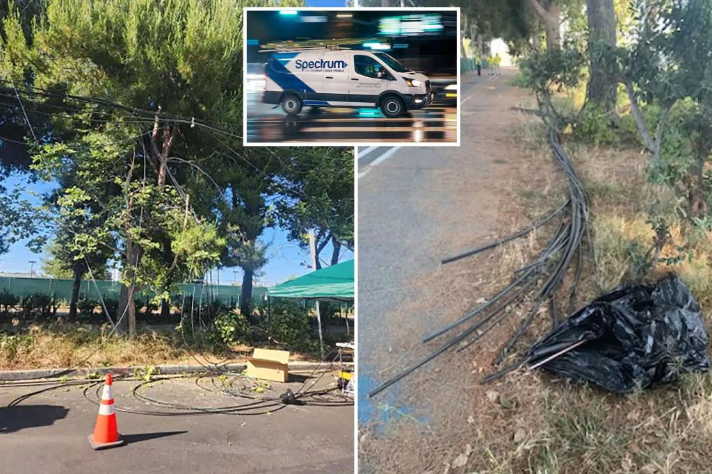Vandals damaged Spectrum fiber lines, leading to a major service interruption in LA.