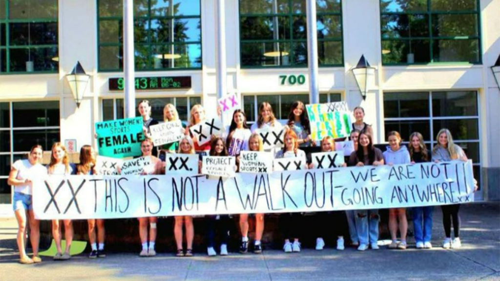 Veronica Garcia's victory as a transgender athlete leads to a school protest.