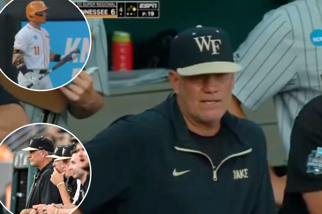 Wake Forest coach's memorable ESPN moment sparks CWS debate