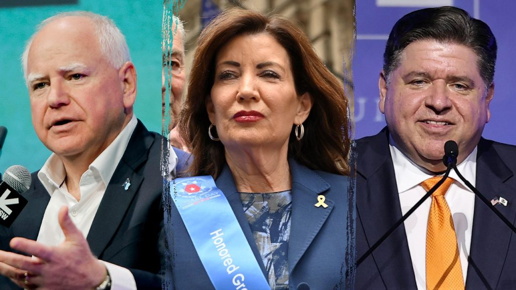 Walz, Hochul, and Pritzker confront Congress while Newsom takes on Trump