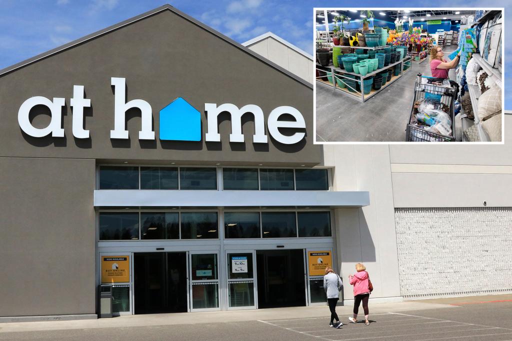 Well-known home goods retailer At Home declares bankruptcy, blaming Trump's tariffs.
