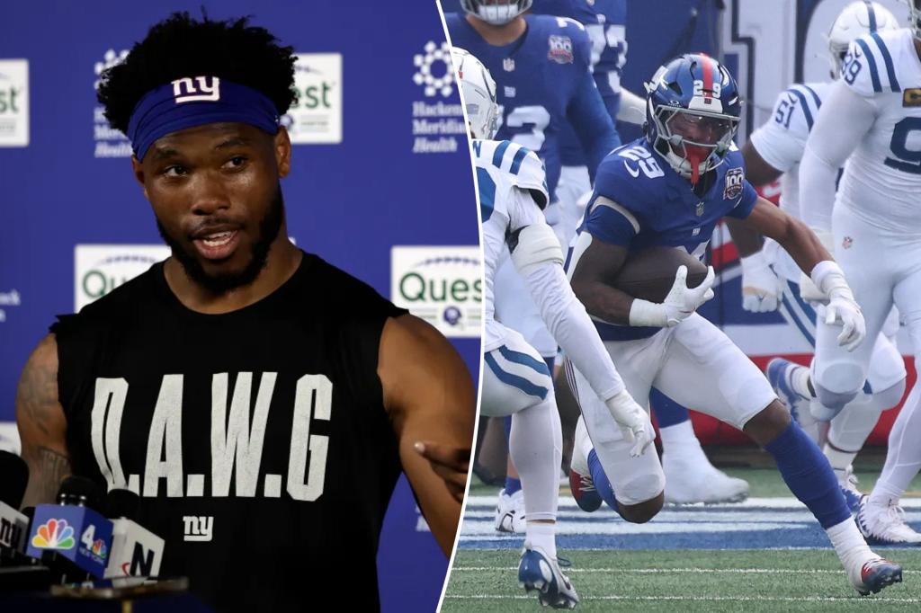 What Giants running back purchased on Amazon to address major issue
